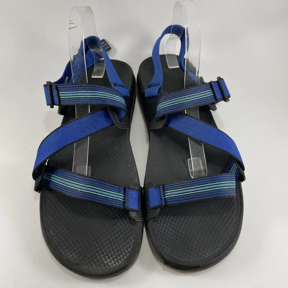 Chaco Lowdown Strappy Active Sandals Mens Size 13 Blue Hiking Water Z/1 Z1